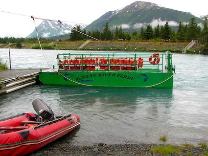 Boat on the Kenai River