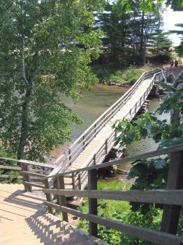 Wooden Pedestrian Bridge