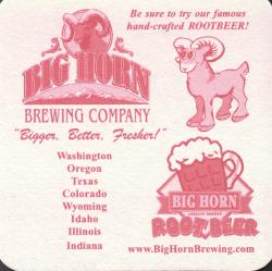 Bighorn Brewing Company Coaster - Back