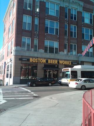 Boston Beer Works across from Fenway Park