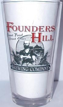 Founders Hill Brewing Company Pint Glass