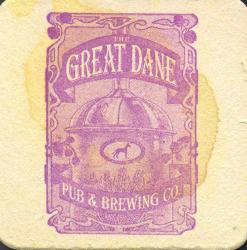 Great Dane Pub & Brewing Co. Coaster