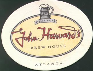 John Harvard's Brew House Coaster