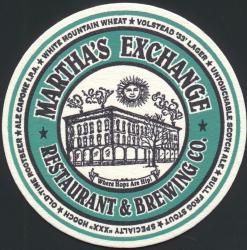 Martha's Exchange Restaurant & Brewing Co. Coaster