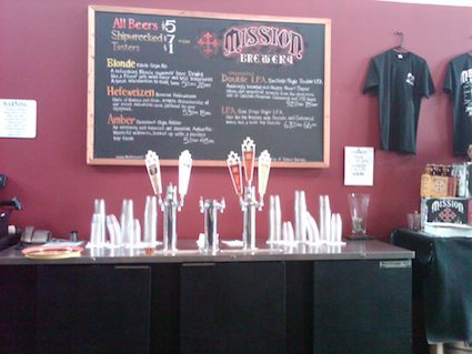 Mission Brewery Beers on Tap