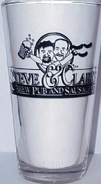 Steve & Clark's Brew Pub and Sausage Co. Pint Glass