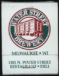Water Street Brewery Matchbook