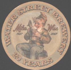 Water Street Brewery 20th Anniversary Coaster