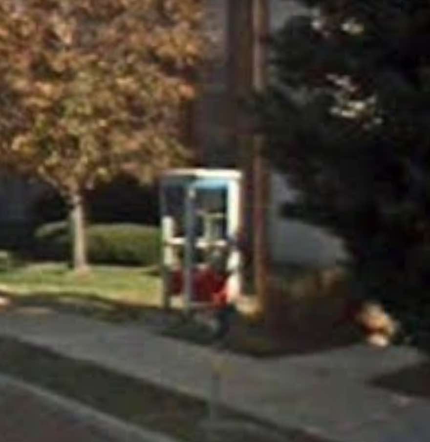 Last phone booth in the Washington, DC area. Image via Google Street View; November 2007.