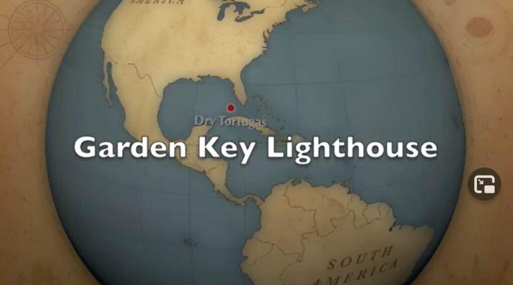 Garden Key Lighthouse video screenshot. Filmed by howderfamily.com