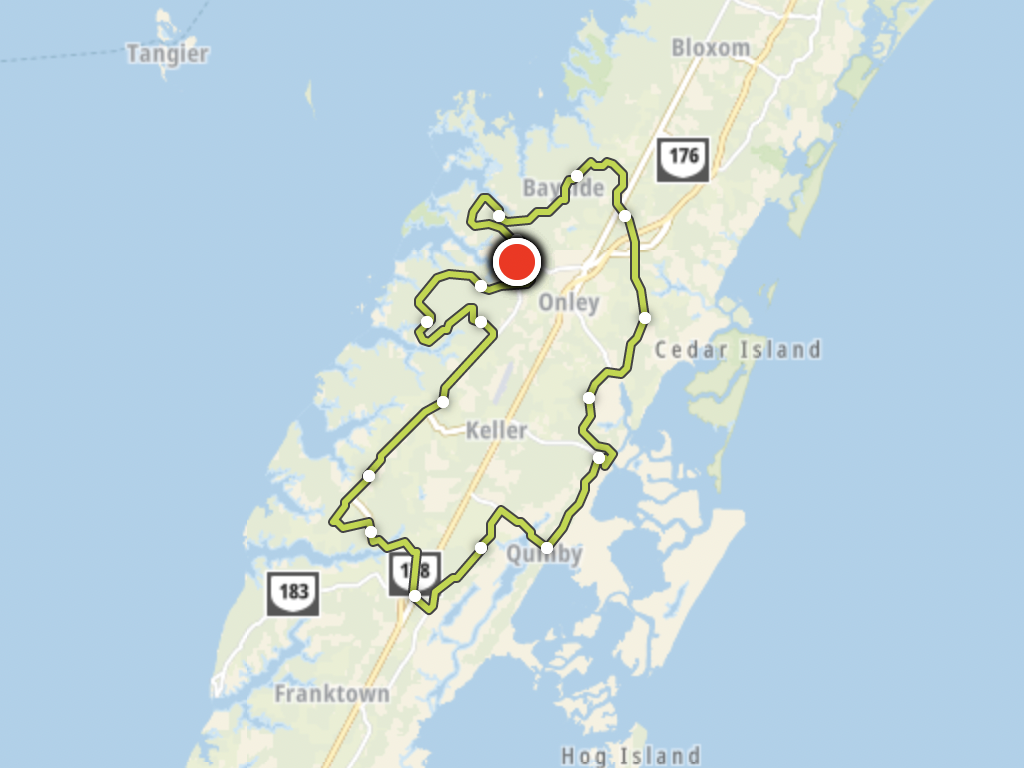 tour de shore route map