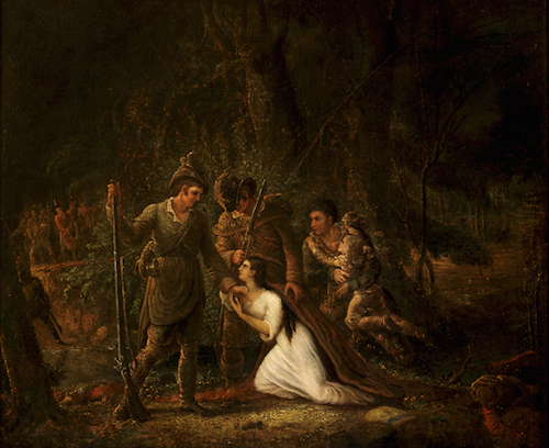 Sergeants Jasper and Newton Rescuing American Prisoners from the British. Painting by John Blake White (1781-1859); from the United States Senate Collection. Public Domain image.
