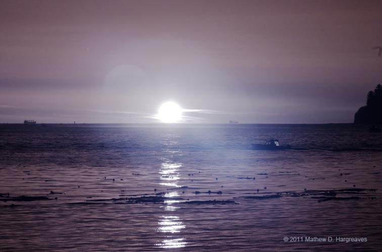 Infrared Sunrise Over Water. Photo by Mathew Hargreaves; copyright 2011, all rights reserved. Used with Permission.