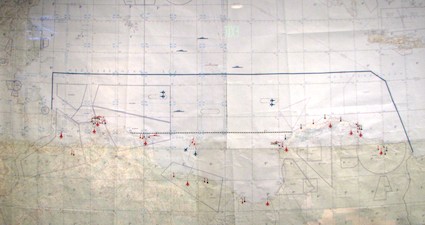 Aircraft Carrier Battle Map at Air and Space Museum. Photo by howderfamily.com; (CC BY-NC-SA 2.0)