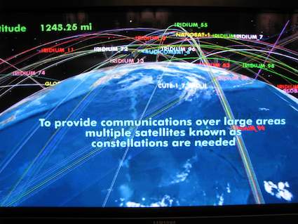 Satellite Map at Air and Space Museum. Photo by howderfamily.com; (CC BY-NC-SA 2.0)