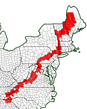 Appalachian Trail Route. Map by howderfamily.com