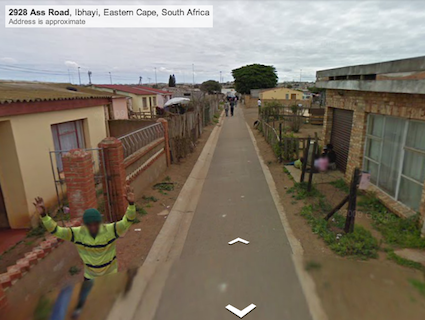 Ass Road, Ibhayi, South Africa via Google Street View, September 2009