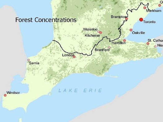 Boundary of Carolinian Canada