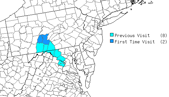 Route to Huntingdon and Blair. Map produced using mob-rule.com