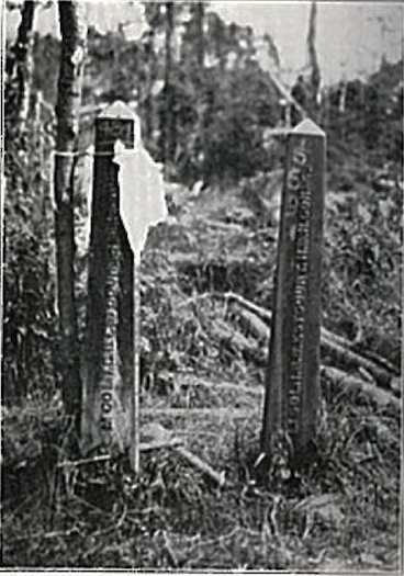 Double Monument on Canada USA Border