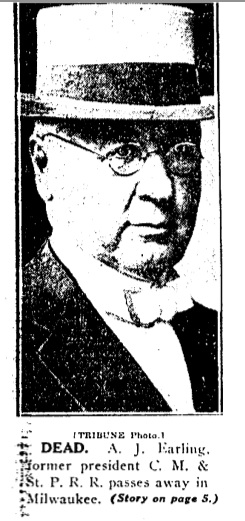Albert John Earling. Chicago Daily Tribune, November 11, 1925