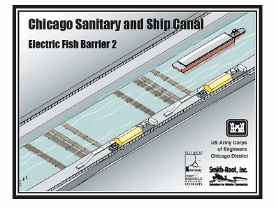 Electrical Shock Fish Barrier. U.S. Army Corps of Engineers in the public domain