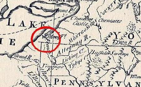 Detail of a map from "American Geography" by Jedidiah Morse (1789). Public domain.