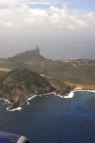 Flying in to Fernando de Noronha