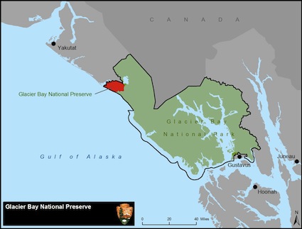 Glacier Bay. National Park Service graphic in the public domain.