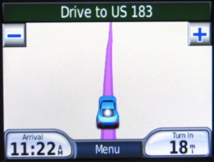 Garmin Nuvi Car GPS Screen