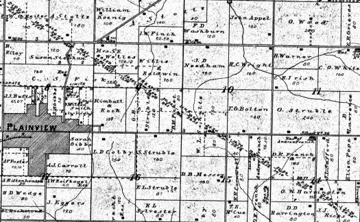 Sioux Half Breed Treaty Line Wabasha, Wisconsin. Map via ancestry.com.