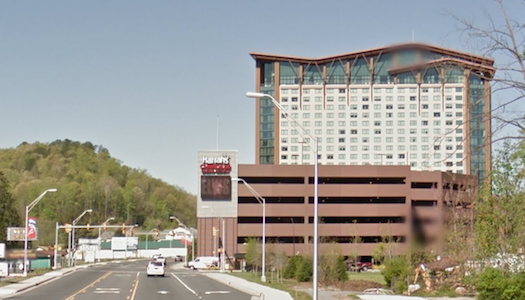 Harrah's Cherokee Hotel and Casino. Image via Google Street View, April 2013.