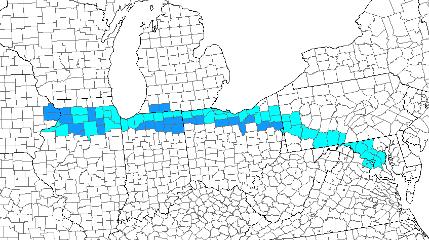 Route into the Heartland. Map created using mob-rule.com/home