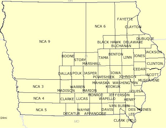 Iowa Counties in 1846. Newberry Library Atlas of Historical County Boundaries