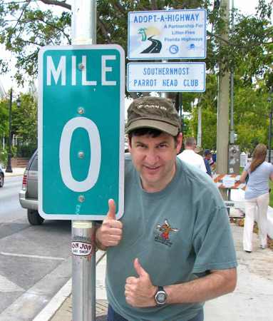 Route 1 Zero Mile Marker. Photo by howderfamily.com; (CC BY-NC-SA 2.0)