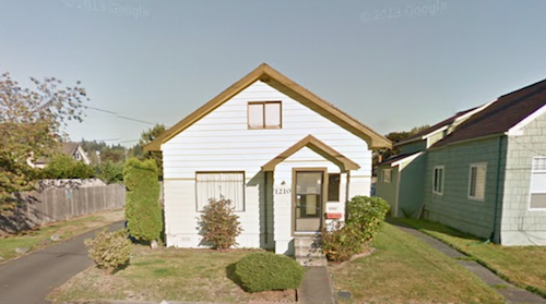 Kurt Cobain's Childhood Home via Google Street View, October 2012