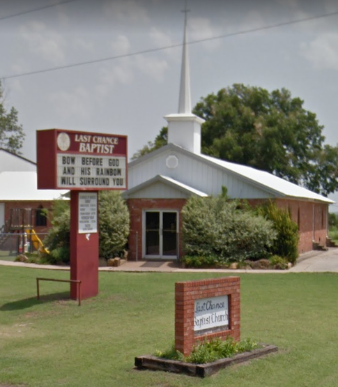 Last Chance Baptist Church via Google Street View; July 2016