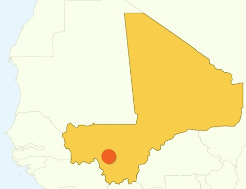 Screenshot from Google Analytics for howderfamily.com focusing on the country of Mali.