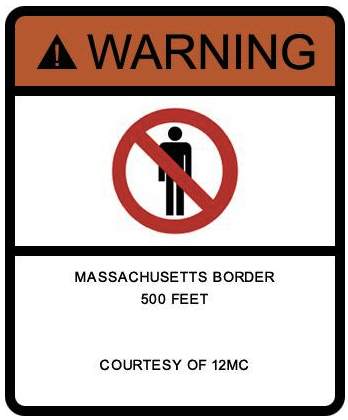 Warning Massachusetts 500 Feet. Image created by twelvemilecircle.com