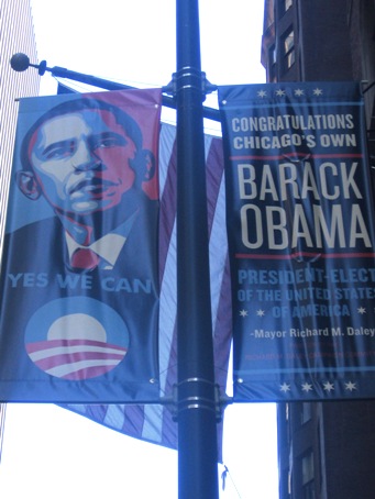 Chicago's Pride in President-Elect Barack Obama. Photo by howderfamily.com; (CC BY-NC-SA 2.0)