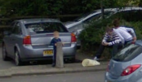 Some Random Spot in Chesterfield England. Screen grab from Google Street View; July 2008
