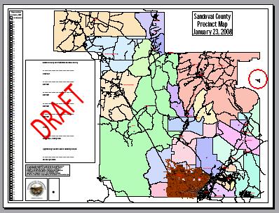 Sandoval County Map. Courtesy of Sandoval County, New Mexico.