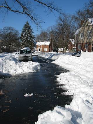 The Snow Finally Clears from the Street. Photo by howderfamily.com; (CC BY-NC-SA 2.0)