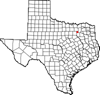 Map of Texas highlighting Rockwall County. David Benbennick, Public domain, via Wikimedia Commons