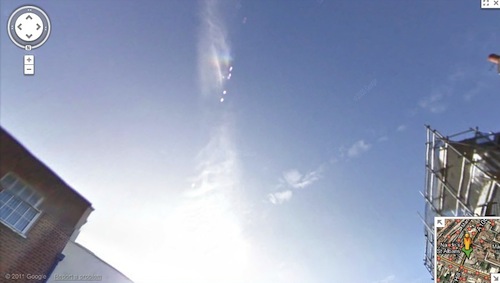 Sundog Outside of London. Google Street View image capture; February 2009.