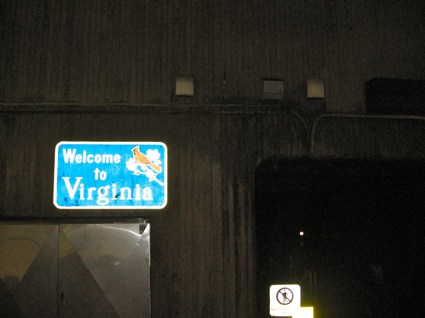 Road Sign at the Virginia Border. Photo by howderfamily.com; (CC BY-NC-SA 2.0)