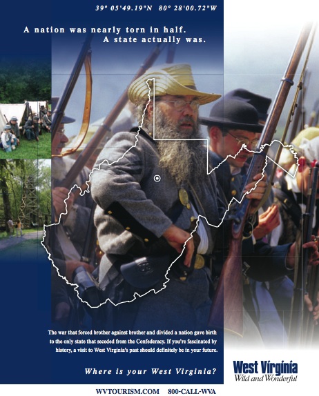 West Virginia Civil War Advertisement