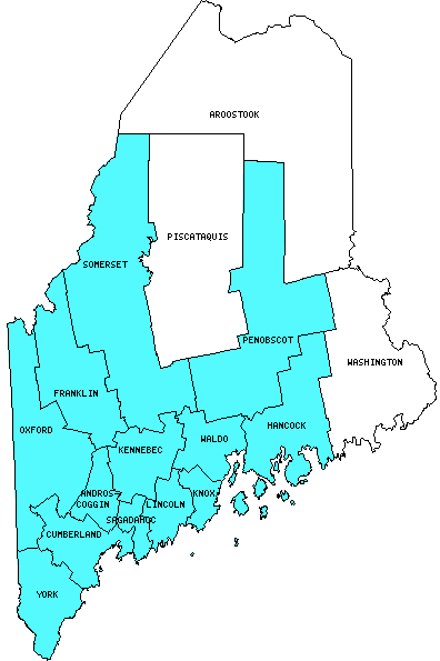 Maine Counties Visited