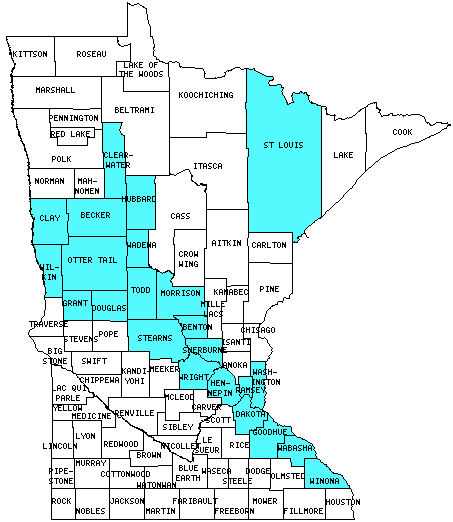 Minnesota Counties Visited