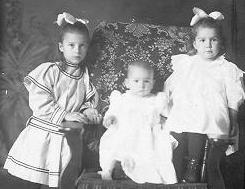 Infant John McGaughy Jr, and his two sisters